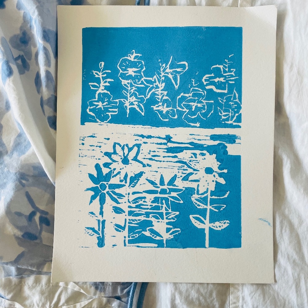 FLORAL SKY— original art peice